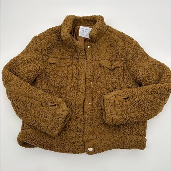 Urban Outfitters Brown Sherpa Jacket - Picture 2 of 8